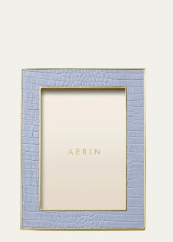 AERINClassic Crocodile Leather Frame, 5x7
