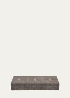 AERINFaux Shagreen Bamboo Bar Set
