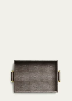 AERINFaux Shagreen Rectangular Tray