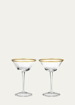AERINSophia Clear Coupe Glasses