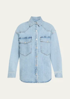 AGOLDELotta Long-Sleeve Denim Shirt