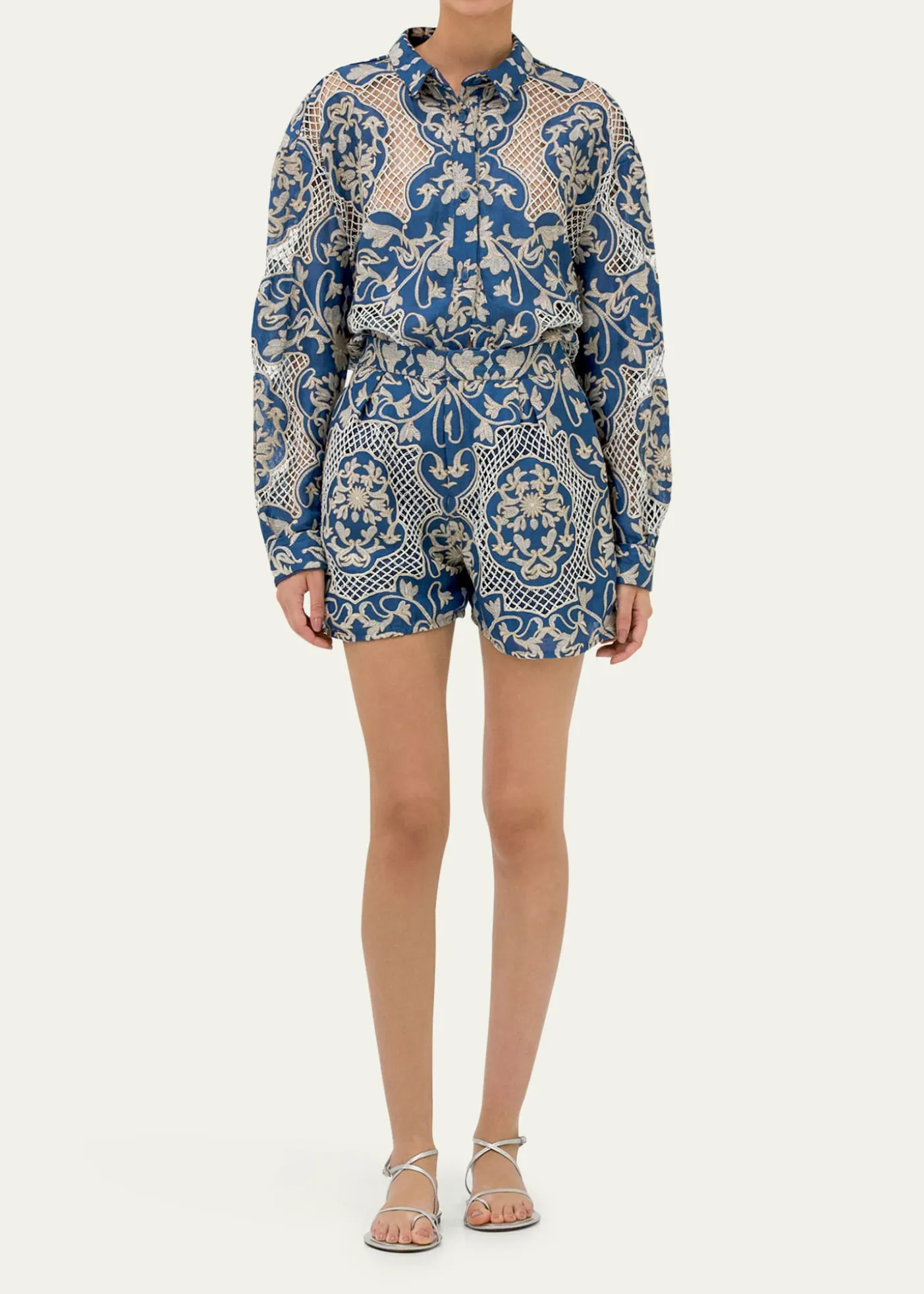 Agua by Agua BenditaCecilia Ribbons Button-Front Shirt