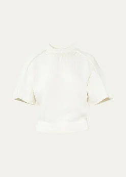 Aisling CampsPerfect Short-Sleeve Crop Knit T-Shirt