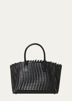 AkrisAi Little Cutout Leather Top-Handle Bag