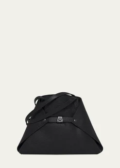 AkrisAi Small Leather Shoulder Tote Bag