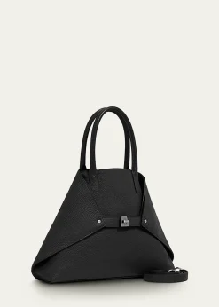 AkrisAi Small Leather Top-Handle Bag