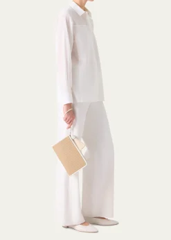 AkrisAlexa Tassel Woven Cotton Clutch Bag