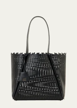 AkrisAlex Medium Cutout Leather Tote Bag