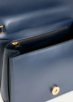 AkrisAlice Small Ostrich Leather Top-Handle Bag
