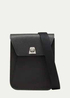 AkrisAnouk Mini Flap Leather Messenger Bag