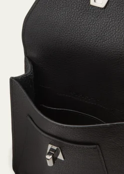 AkrisAnouk Mini Flap Leather Messenger Bag