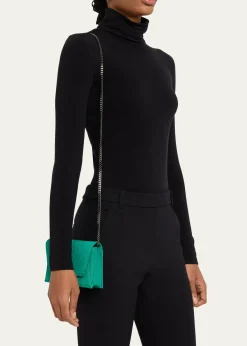 AkrisAnouk Snakeskin Suede Envelope Clutch Bag