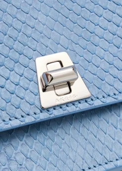 AkrisAnouk Snakeskin Suede Envelope Clutch Bag