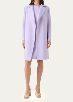 AkrisBera Cashmere-Silk Knee-Length Coat