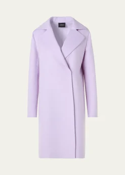 AkrisBera Cashmere-Silk Knee-Length Coat