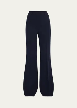 AkrisFarrah Boot-Cut Mid-Rise Wool Pants