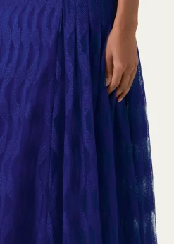 AkrisHigh Plains Embroidered Tulle Sleeveless Gown