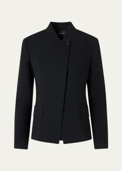 AkrisKay Wool Double-Face Short Jacket