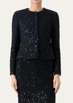 AkrisKelis Sequined Tweed Jacket