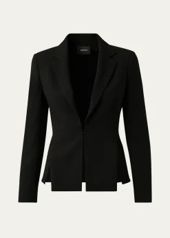 AkrisOcelia Slit Crepe Jacket