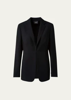 AkrisOdette Long Wool Blazer Jacket