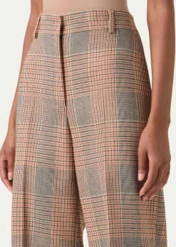 Akris puntoChiaro Glen Check Heavy Wool Twill Pants