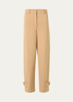Akris puntoFraser Cotton Gabardine Barrel-Leg Ankle Pants