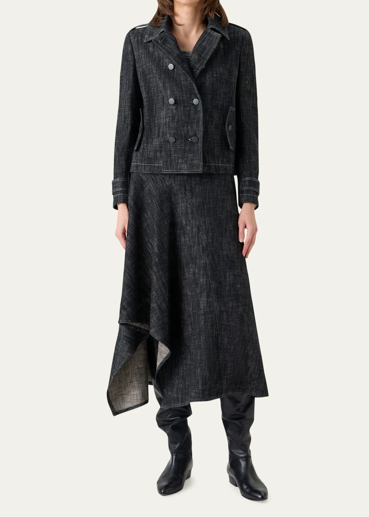 Akris puntoHeavyweight Cotton Denim Jacket