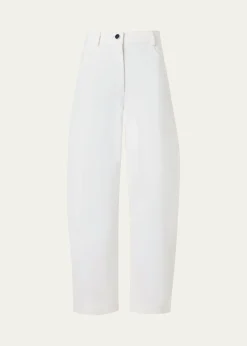 Akris puntoHigh-Rise Barrel-Leg Ankle Pants