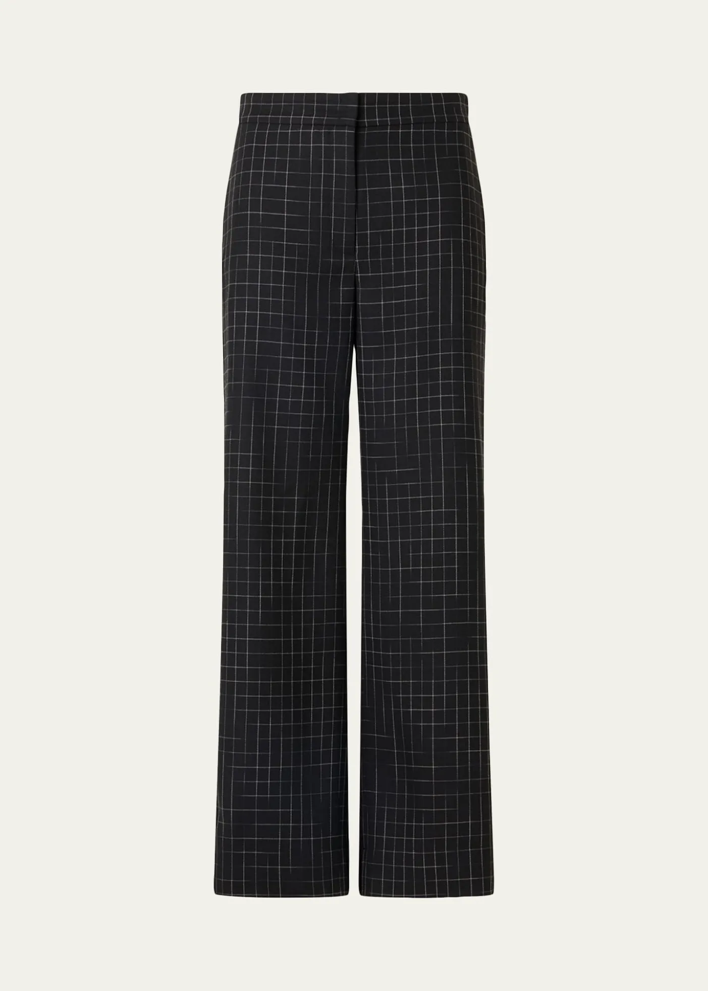 Akris puntoHigh-Rise Check Straight-Leg Ankle Pants
