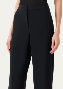 Akris puntoMarlon Cropped Pants in Signature Laser-Cut Crepe
