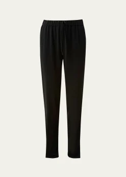 Akris puntoMike Split-Hem Crepe Pull-On Pants