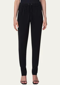 Akris puntoMike Split-Hem Crepe Pull-On Pants
