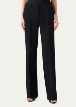 Akris puntoMikka Wool Tricotine Straight-Leg Pants