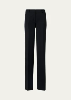 Akris puntoMikka Wool Tricotine Straight-Leg Pants