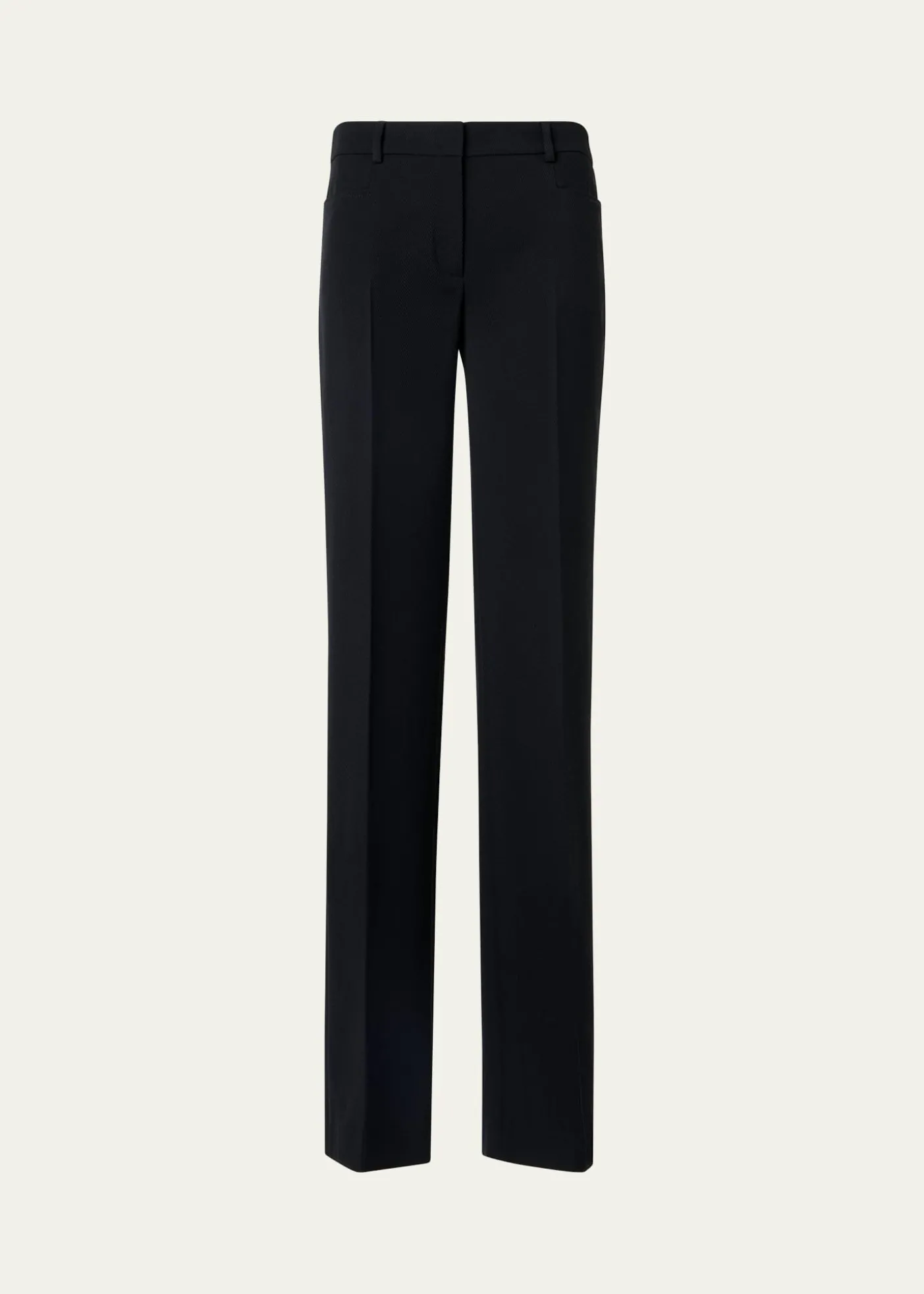 Akris puntoMikka Wool Tricotine Straight-Leg Pants