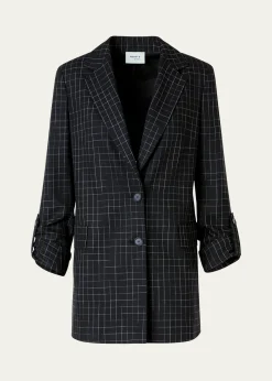 Akris puntoWindowpane Check Single-Breasted Jacket