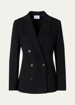 Akris puntoWool Tricotine Double-Breasted Jacket