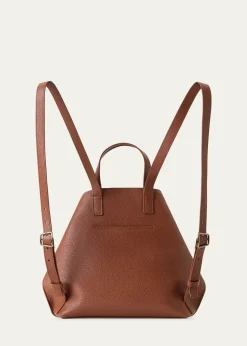 AkrisSmall Grain Leather Backpack