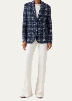 AkrisWool-Viscose Tweed Kora Jacket