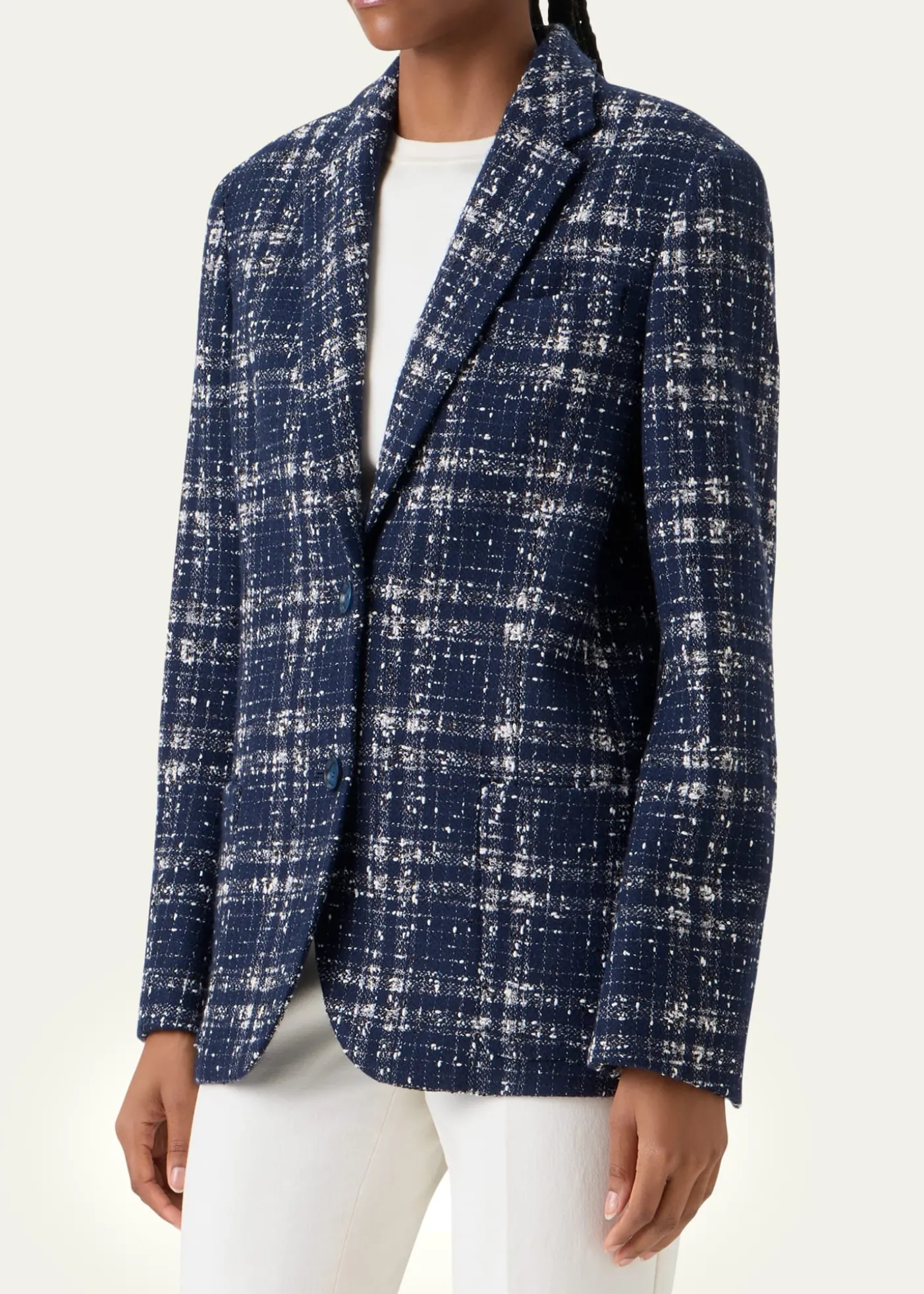 AkrisWool-Viscose Tweed Kora Jacket
