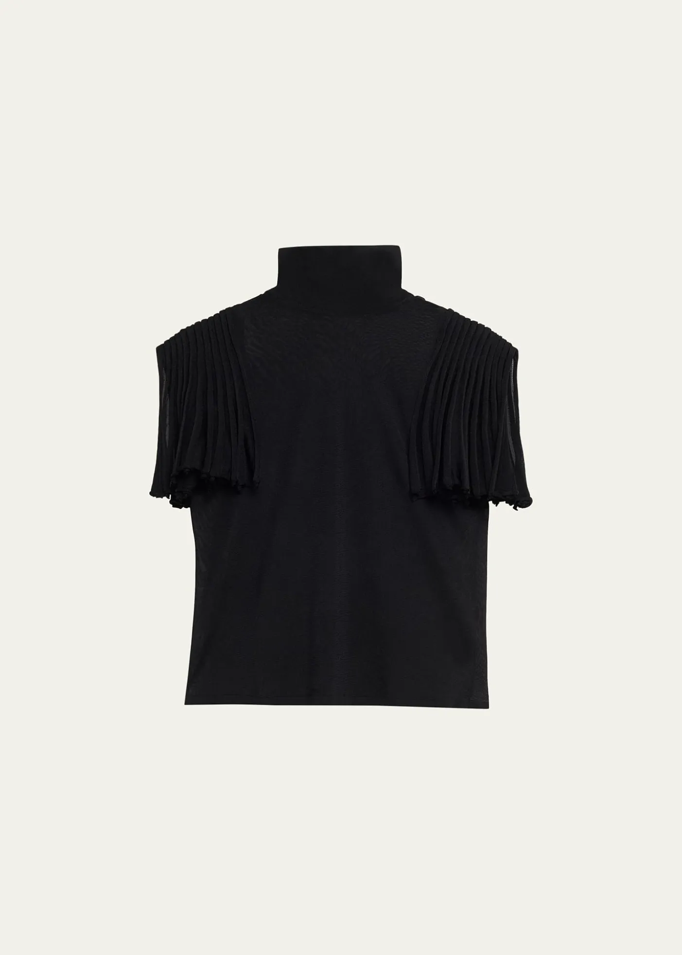 ALAIAGodet-Sleeve Turtleneck Top