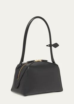ALAIALe Bouledogue Dome Leather Shoulder Bag