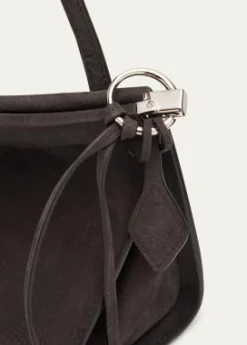 ALAIALe Click Medium Shoulder Bag in Suede
