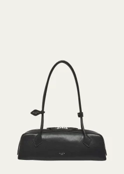 ALAIALe Teckel Medium Shoulder Bag in Goatskin