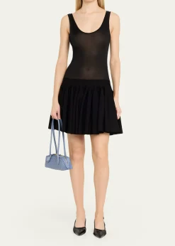 ALAIALe Teckel Small Snakeskin Shoulder Bag