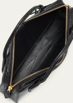 ALAIALe Teckel Snakeskin Top-Handle Bag