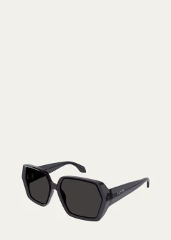 ALAIALogo Acetate Butterfly Sunglasses