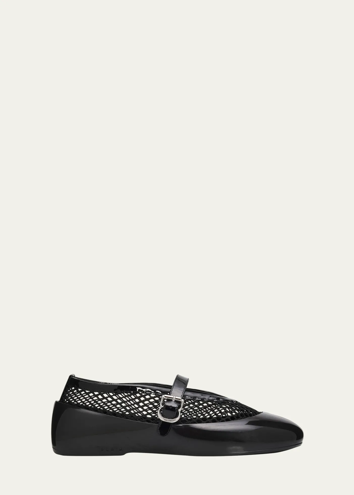 ALAIAMesh Mary Jane Ballerina Flats