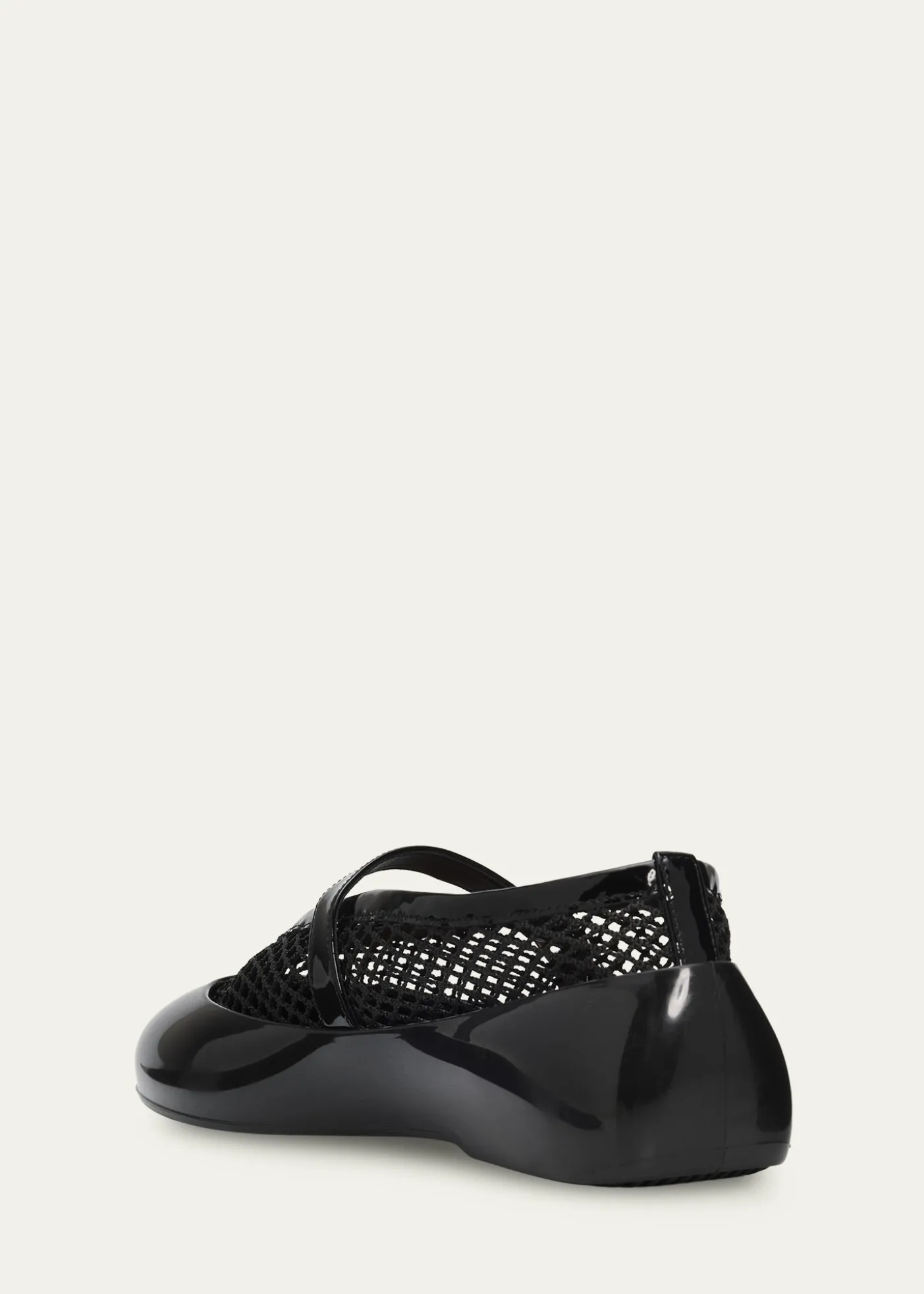ALAIAMesh Mary Jane Ballerina Flats